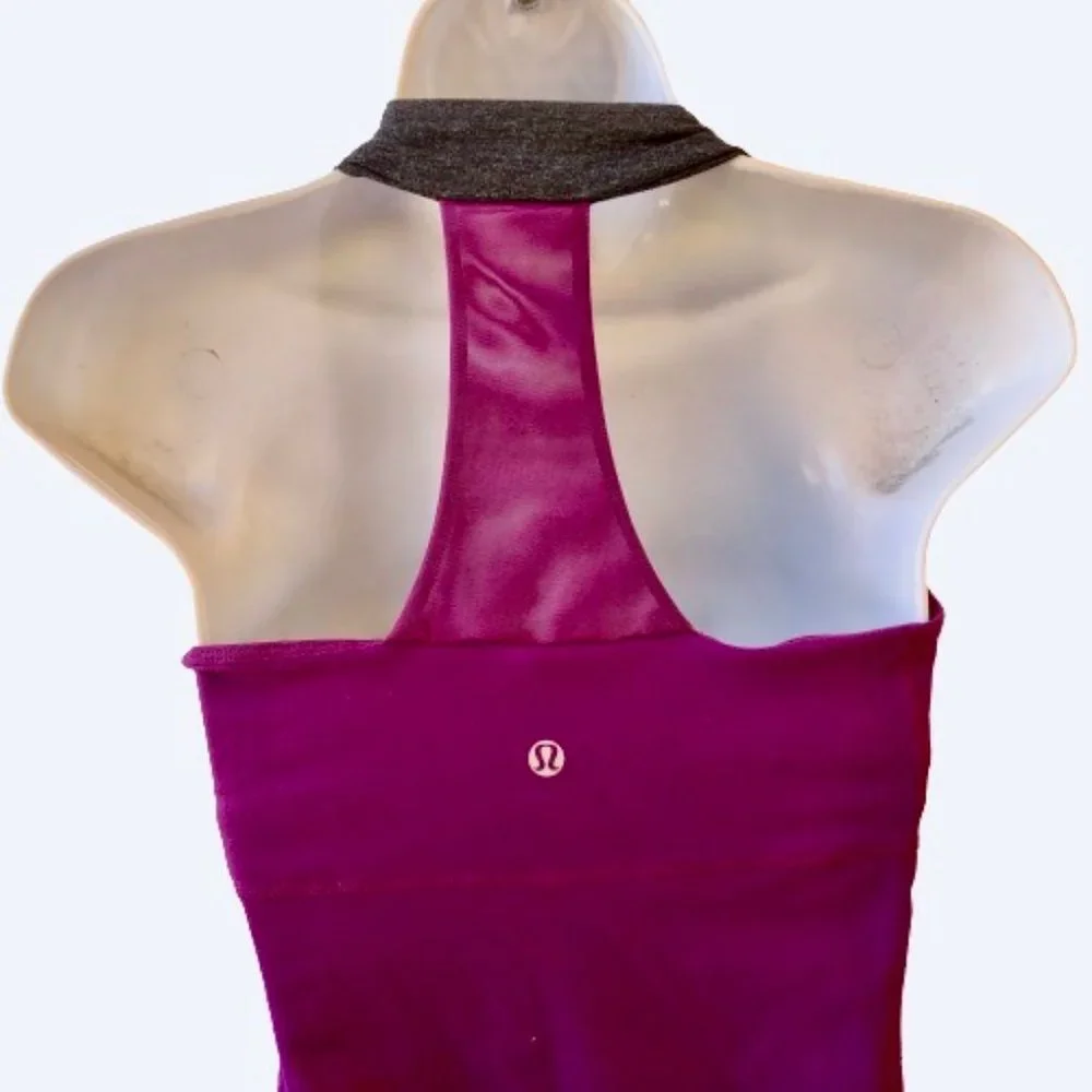 Lululemon Tank Top Scoop Neck Mesh Racerback Yoga